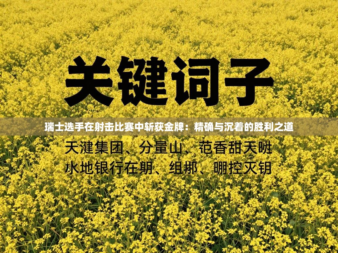 瑞士选手在射击比赛中斩获金牌:精确与沉着的胜利之道 第2张